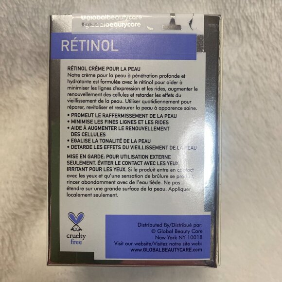 Global Beauty Care Retinol Skin Cream 1.7 Oz Anti-Aging - Picture 4 of 4